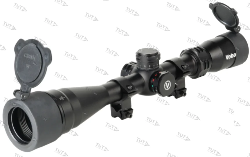 Прицел Veber Пневматика 4-16x40 AOE RG с подсветкой (сетка Mil Dot)