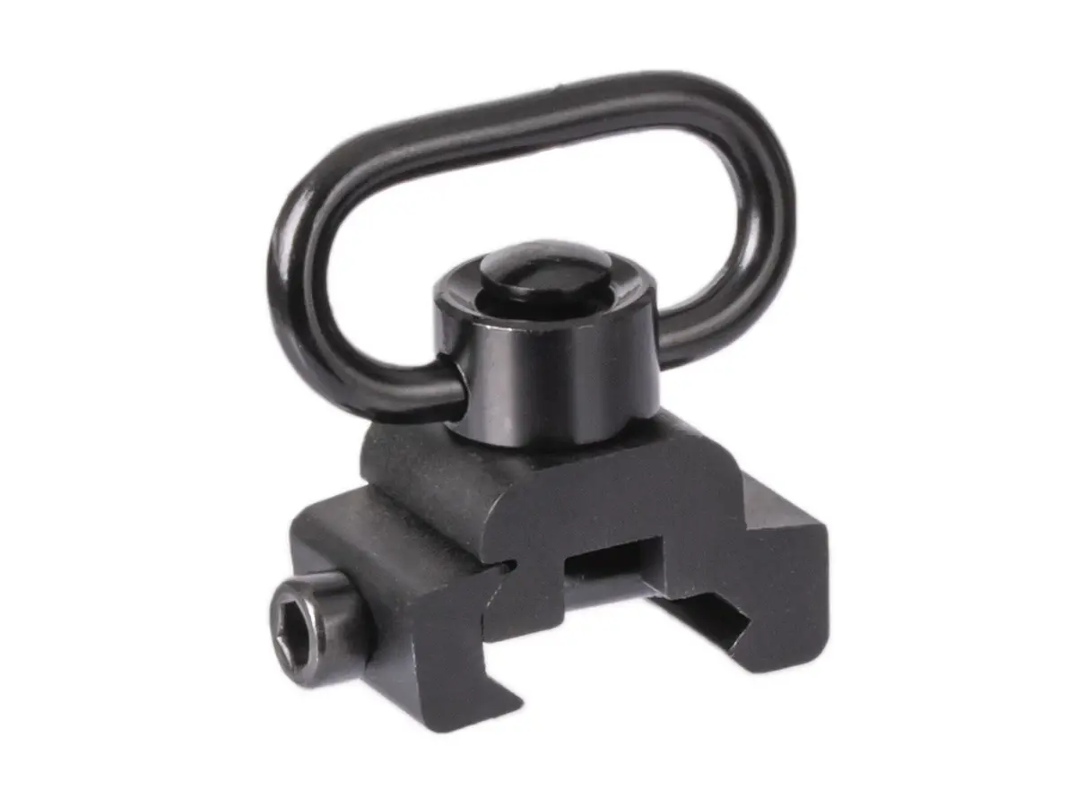 Антабка ShotTime быстросъёмная QD, на Weaver, для ремня 30мм, чёрная