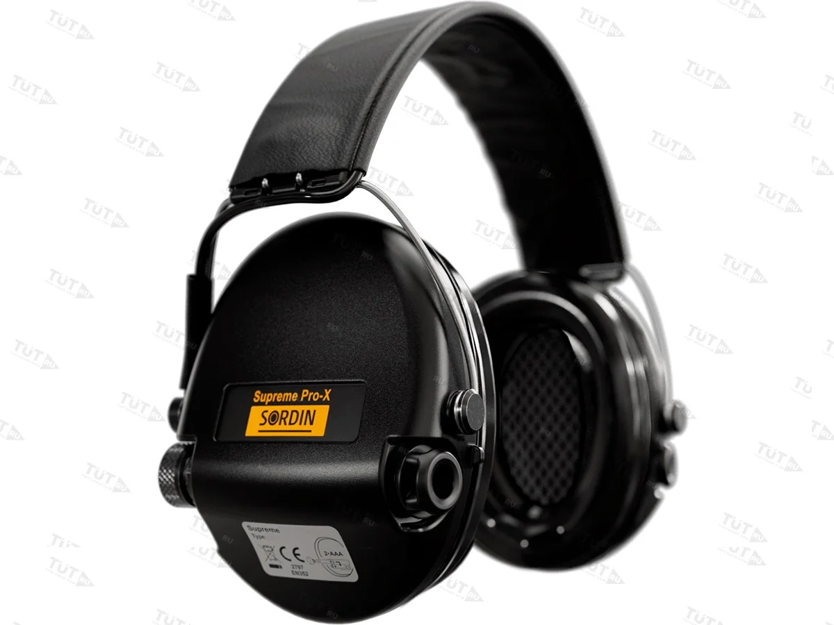 Наушники активные Sordin (MSA) Supreme Pro-X LED GEL, чёрные
