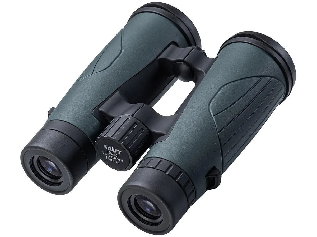 Бинокль Gaut Polaris 10X42 Waterproof, Roof-Призмы Bak4, Цвет - Зеленый, 580Г