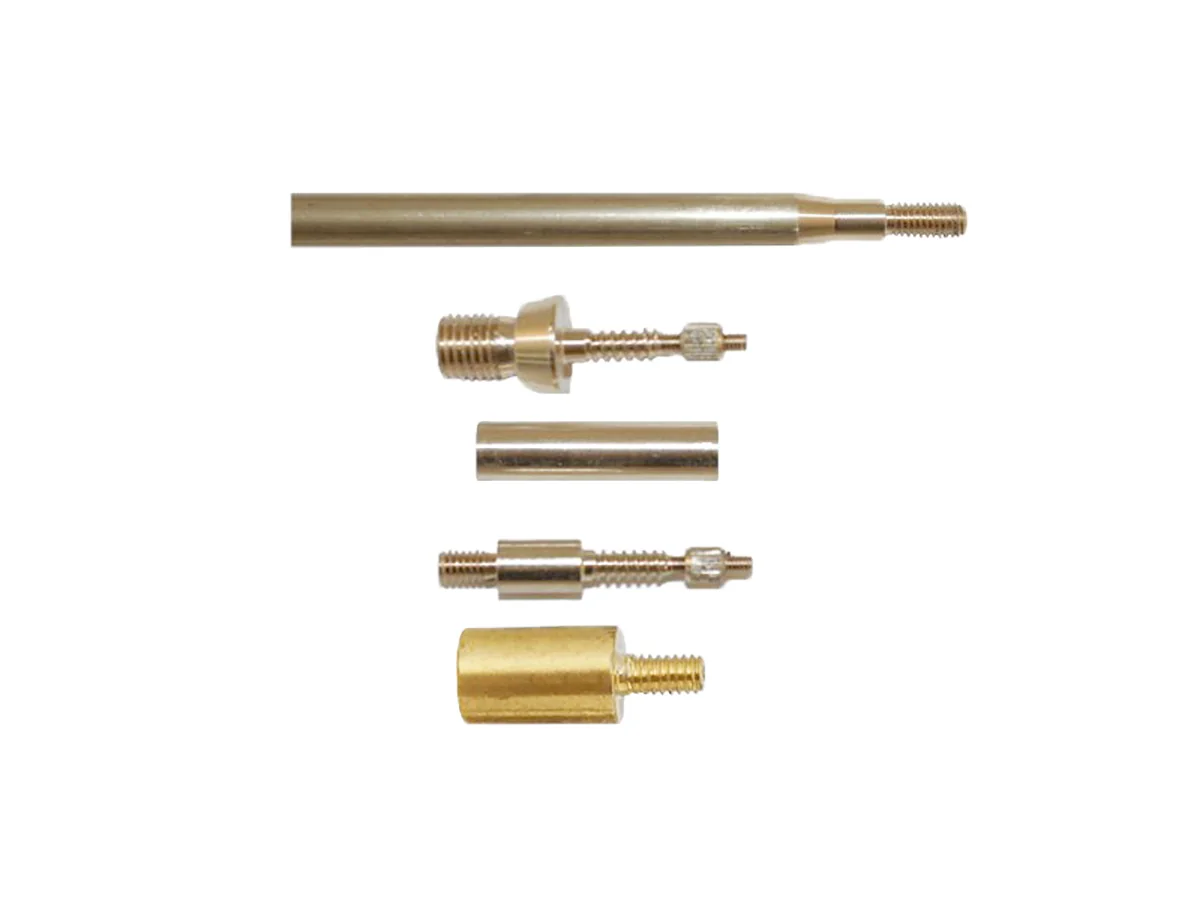 Шомпол ЧИСТОGUN к..35-.50/12-410, Ø8мм, L=65см, латунь, папа 12/28, подшипник, +переходник 2шт./адап
