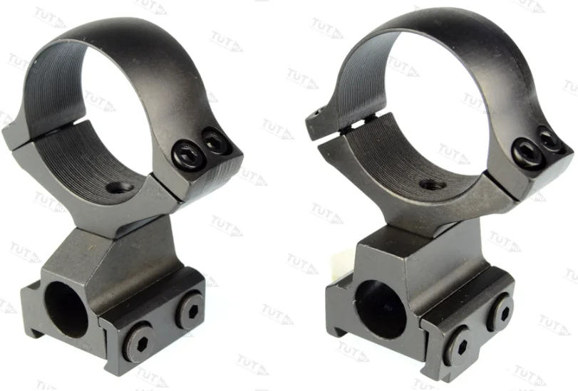 Кольца раздельные KOZAP CZ550/557 Classic D26мм с окном визира BH14.8 (No.12*) низкие