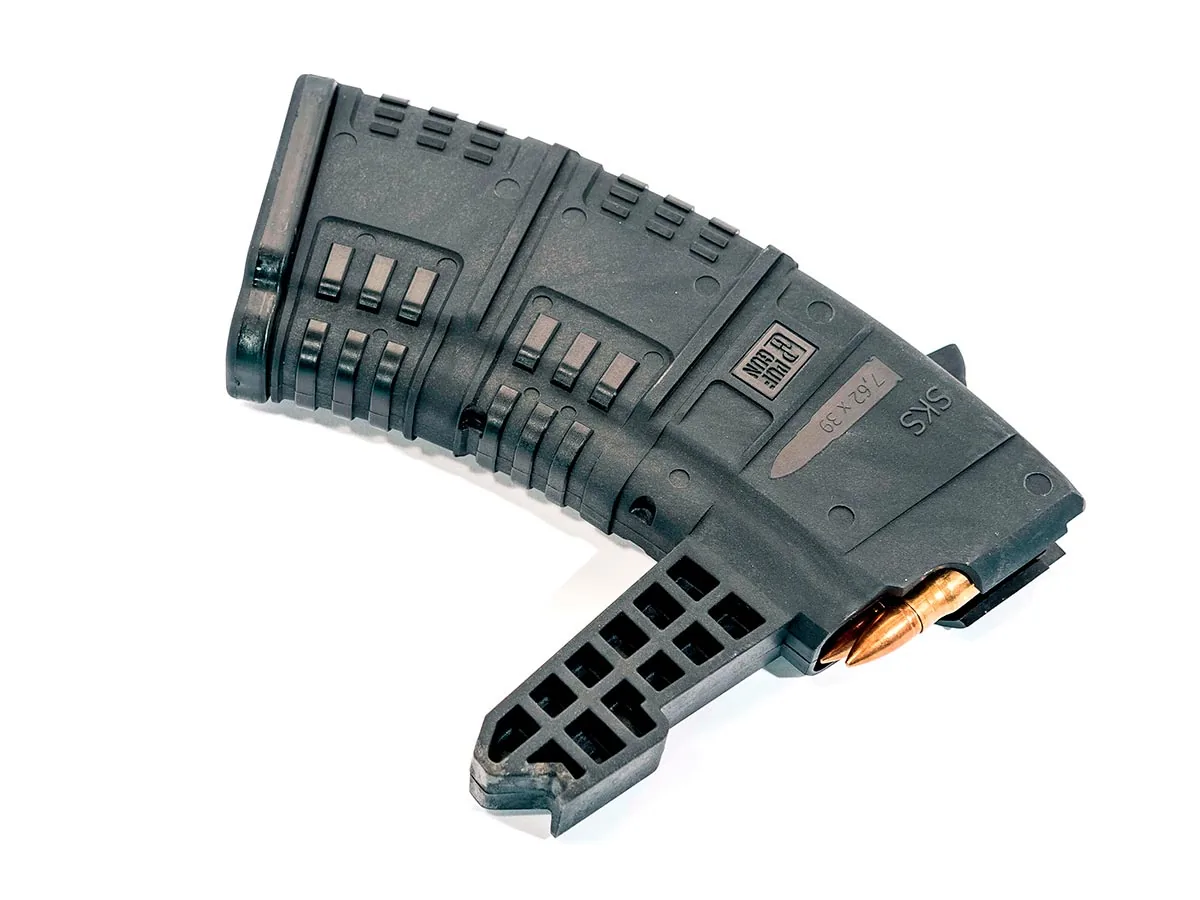 Магазин Pufgun На Скс, 7,62Х39, 20 Патронов, Полимер, Черный, Возможность Укорочения, 175 Гр