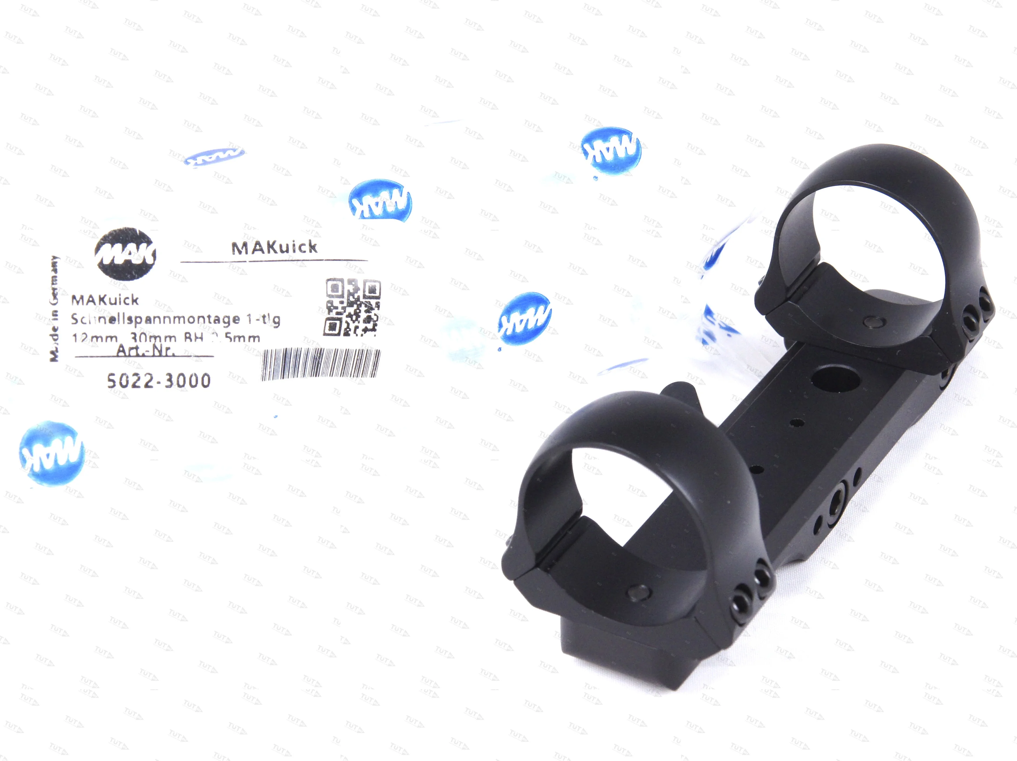 Быстросъемный кронштейн MAK на едином основании на призму 12 мм с кольцами 30 мм (5022-3000)