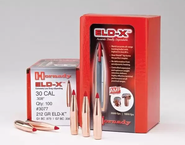 Пули HORNADY .30 CAL .308 178 GR ELD-X (100 шт. в уп.)