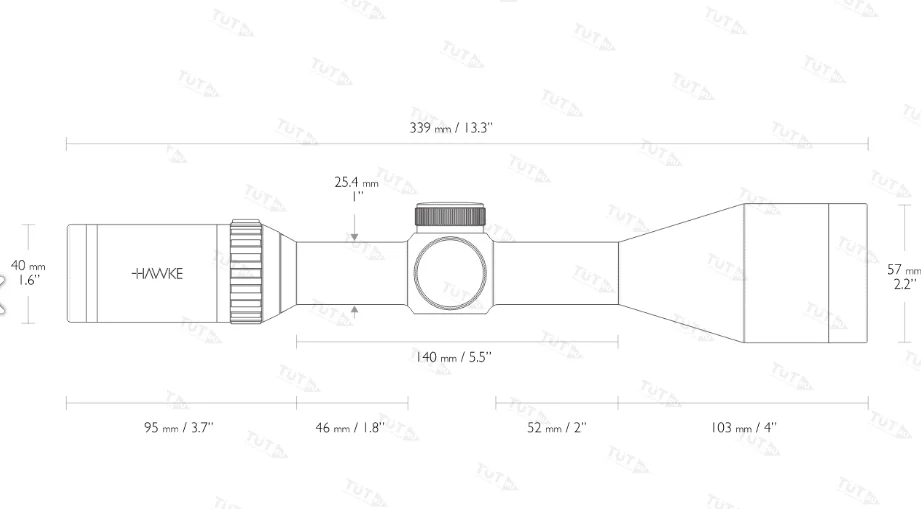 Оптический прицел Hawke Vantage SF 3-12x50 IR (1/2 Mil Dot)