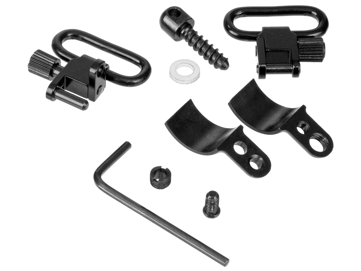 Антабки ShotTime быстросъёмные на приклад и на ствол D20.3-21.6мм,25мм