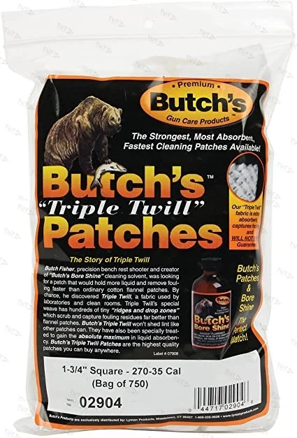 Патчи Butch's для чистки .270-35, 750шт.