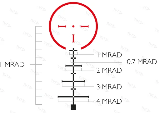 Оптический прицел Hawke Endurance 30 WA 1-4х24 IR (Tactical Dot)