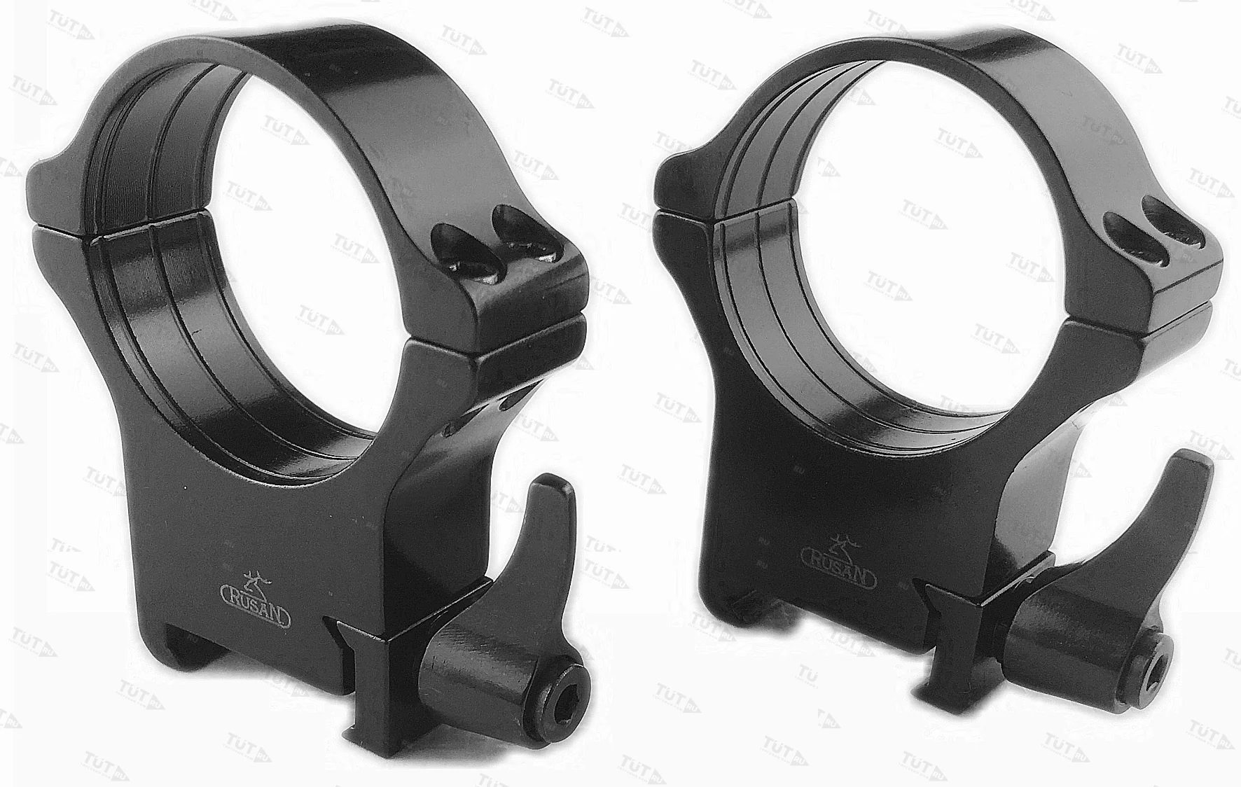 Кольца Rusan быстросъемные Weaver на 34мм H18 рычажные (050-34-18-R)