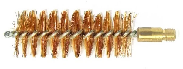 Щетка бронзовая Nimar тонкая нить, резьба 7 мм 12 калибр