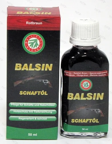 Средство для обработки дерева Ballistol Balsin Schaftol 50мл (красно-бурое)