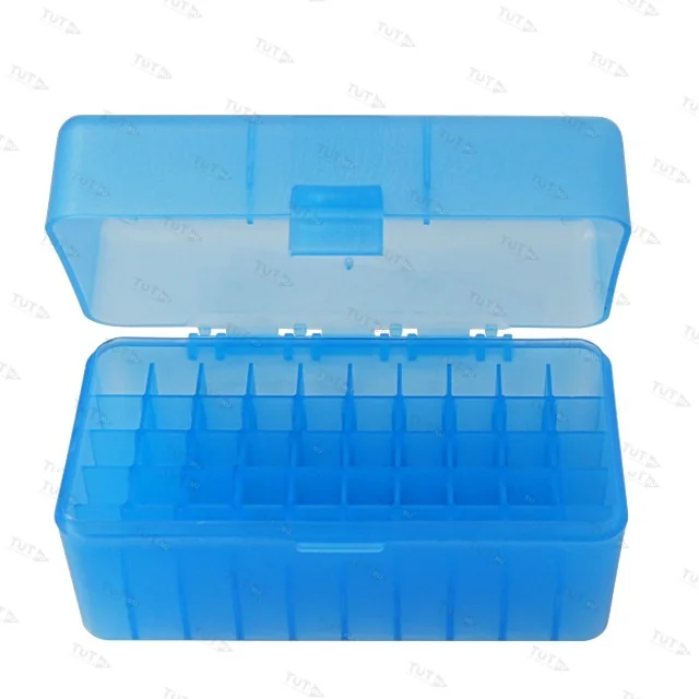 Кейс пластиковый для хранения 50 патронов кал. 6.5x 55S, 30-06Spr, 9.3x62