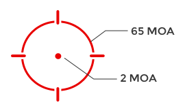 Коллиматорный прицел Holosun AEMS, красная марка