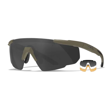 Очки защитные Wiley X Saber Advanced (Frame: Matte Tan, Lens: Clear+Grey+Rust) 308T