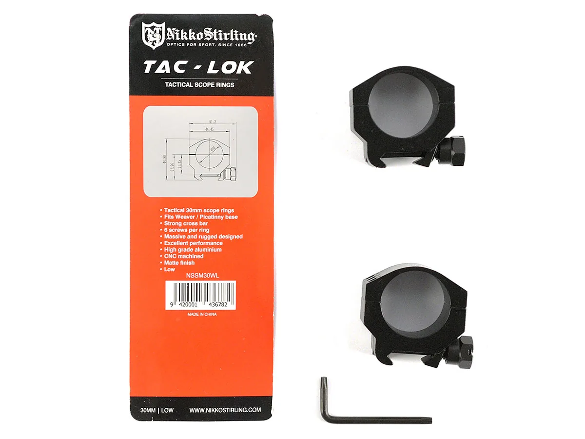 Кольца Nikko Stirling Sport Match, на Weaver, 30мм, низкие
