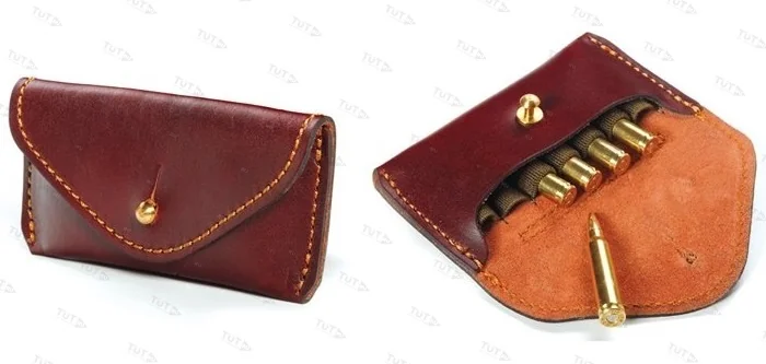 Подсумок на 7 нарезных патронов ПФ Вектор П-38-30-06 (кожа)