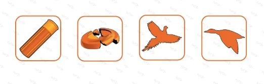 Мушка Truglo TG90X набор из 4х разноцветных магнитных мушек 1,5мм