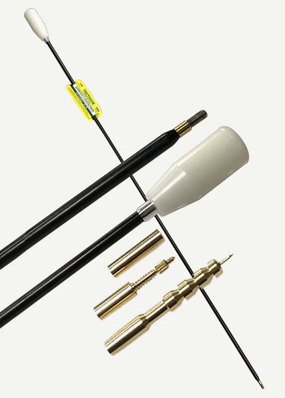 Шомпол ЧИСТОGUN к..35-.50, стержень Ø8мм, L=110см, нерж., нейлон, папа 12/28, подшипник, +вишер/пере