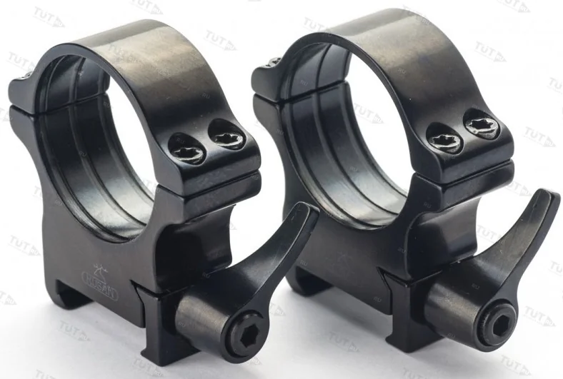 Кольца Rusan быстросъемные Weaver на 40мм H14 рычажные (050-40-14-R)