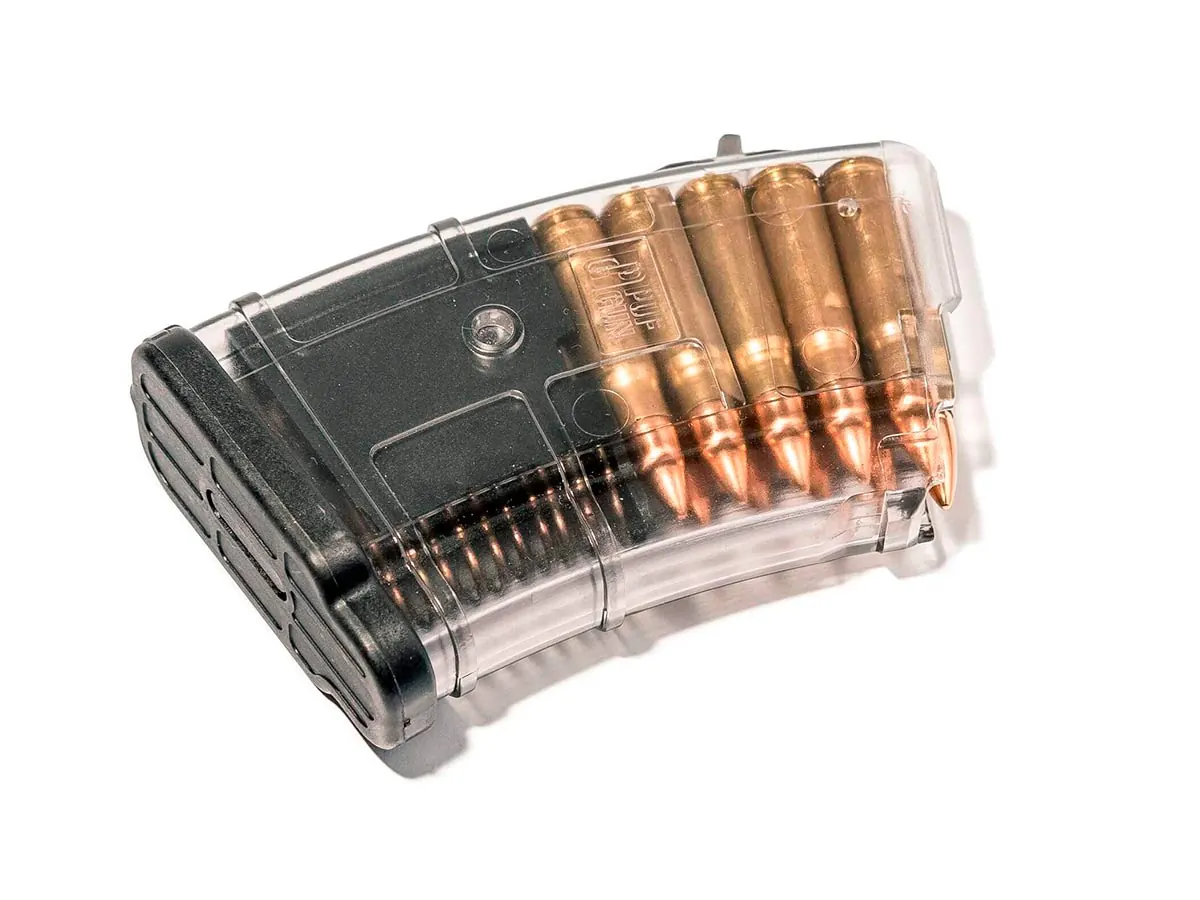 Магазин Pufgun На Впо-136/Ак/Акм/Сайга (С Сухарем), 7,62Х39, 10 Патронов, Полимер, Прозрачный, 105Гр