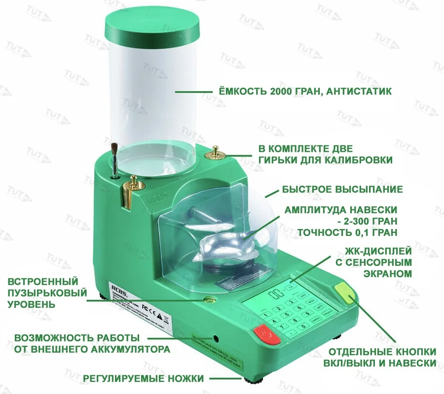 Дозатор пороха электронный (мелкодисперсный) и весы CHARGEMASTER  LINK 120/240