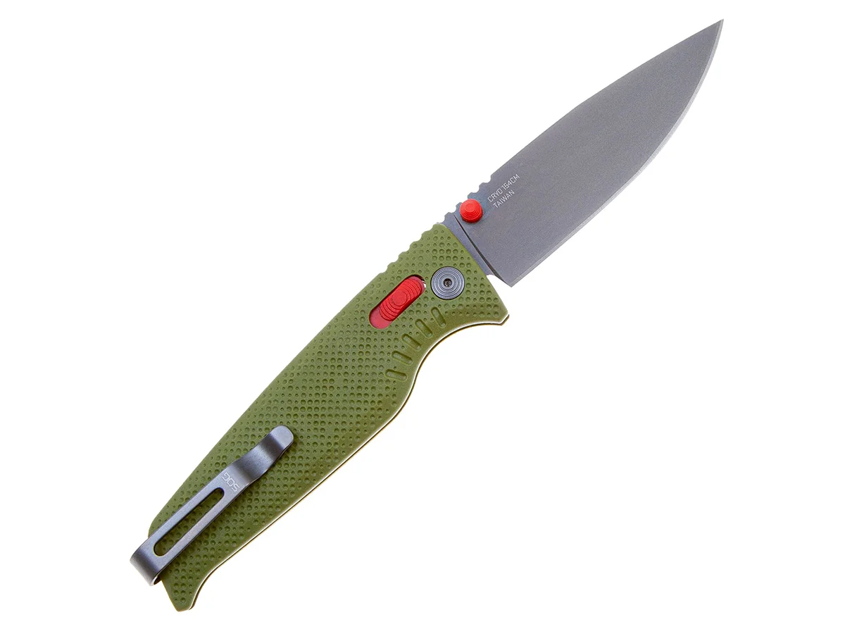 Нож складной SOG Altair XR Field Green, сталь Cryo 154CM, рукоять GRN