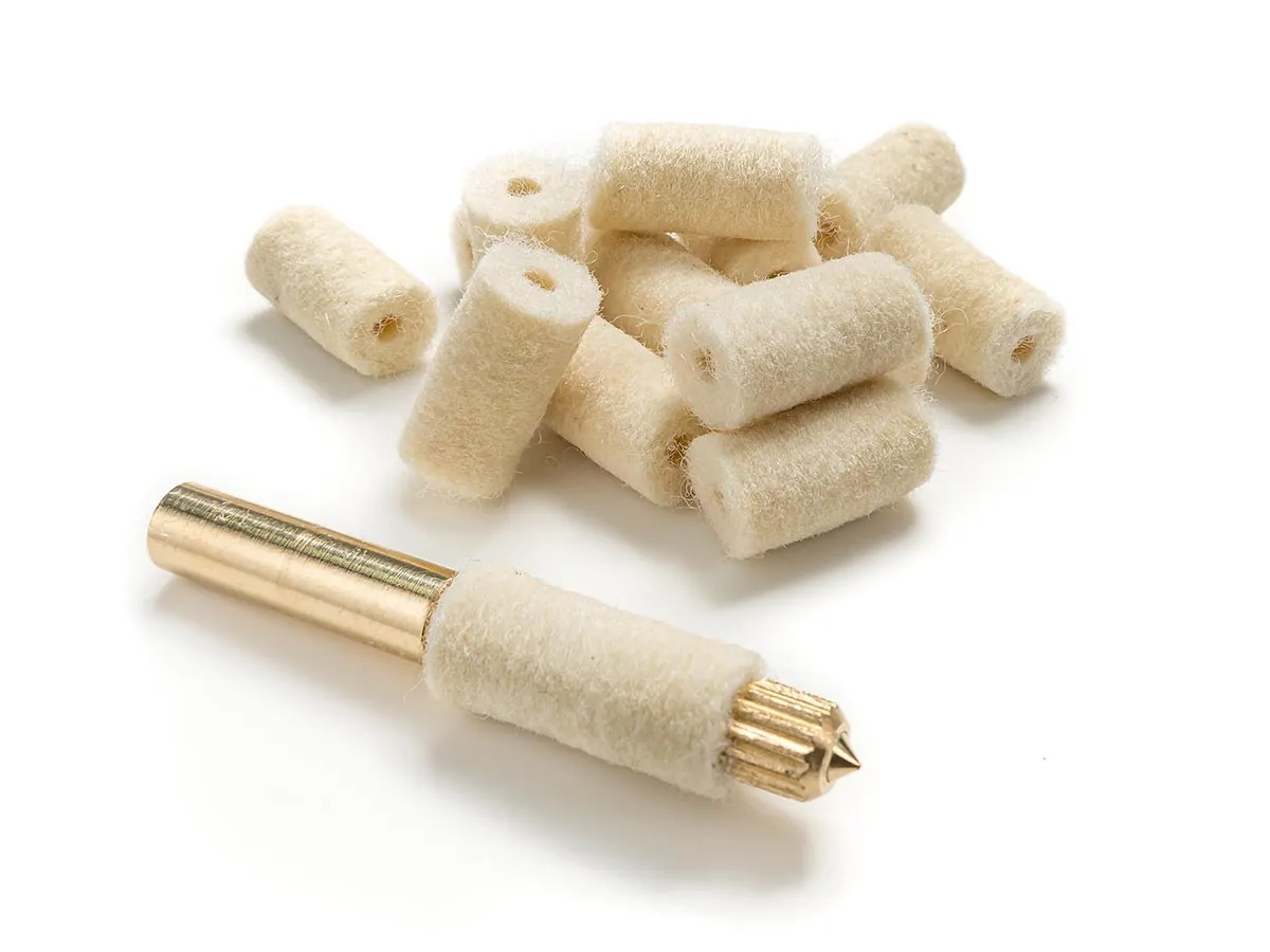 Войлочные A2S GUN патчи, .22 LR, .22 KURZ, .22 WMR, .22 HORNET, .222 REM., .223 REM., Ø 6,5 мм, уп.