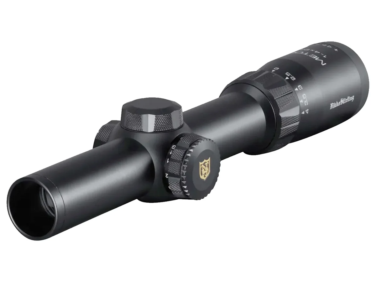 Оптический прицел Nikko Stirling серии DIAMOND METOR, 1-4X24, 30мм, гравированная сетка 4 Dot, подсв