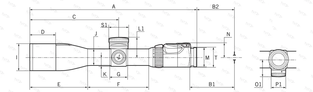 Прицел Swarovski dS 5-25x52 P шина SR с дальномером