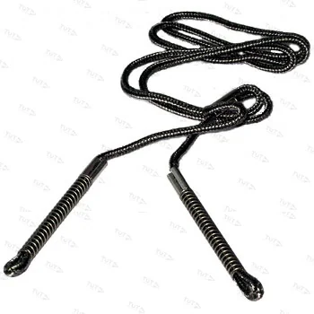 Шнурок FAULK'S плетеный капроновый на два манка, с фиксатором-пружиной из нержавеющей стали