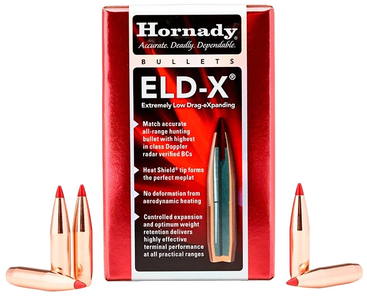 Пули HORNADY 6.5MM .264 143 GR ELD-X (100 шт. в уп.)