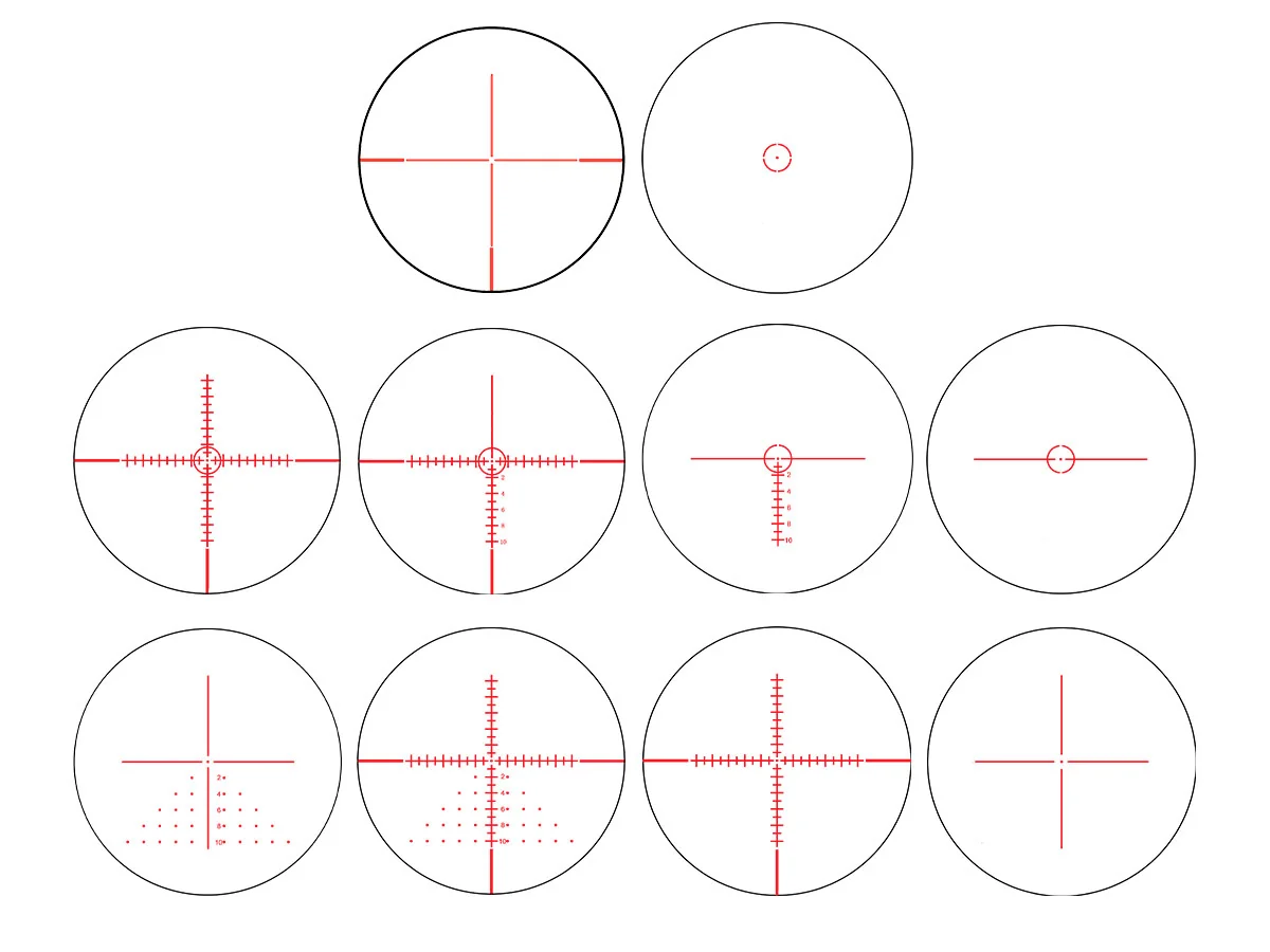 Прицел Konuspro EL-30 6-24x50 (10 сменных сеток) с подсветкой