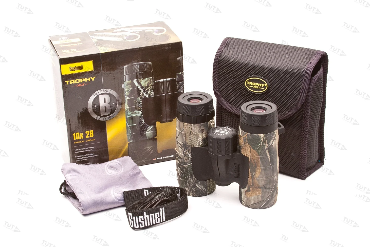 Бинокль Bushnell TROPHY XLT 10x28 camo (232811)