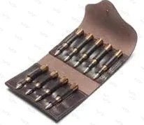 Подсумок двухрядный на 9 нарезных патронов ПФ Вектор П-34 (кожа)