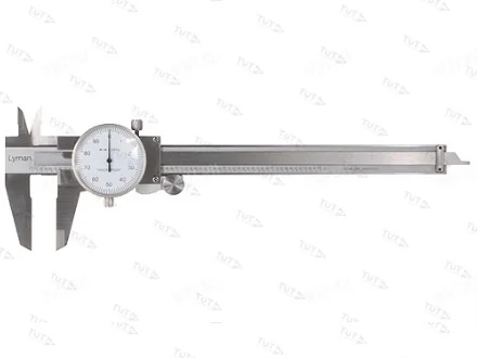 Стальной штангенциркуль Lyman с механическим стрелочным индикатором