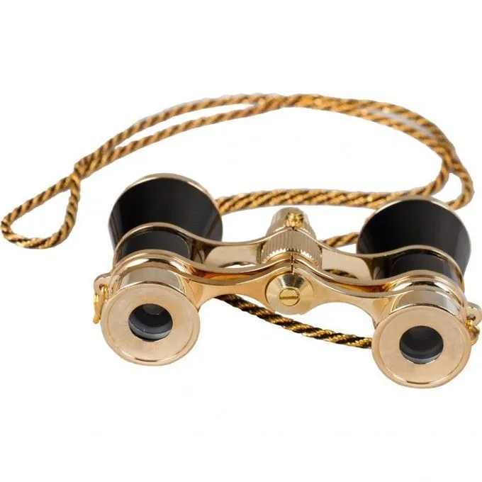 Бинокль Levenhuk Broadway 325F с подсветкой и цепочкой, черный