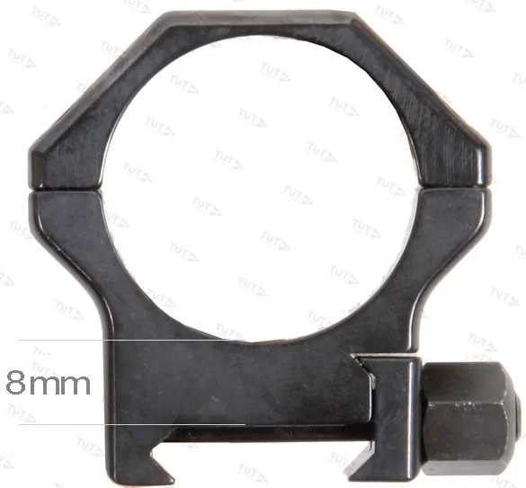 Небыстросъемные стальные кольца Contessa на базу Picatinny, 30 мм, BH=8 мм (CRPS30-8)