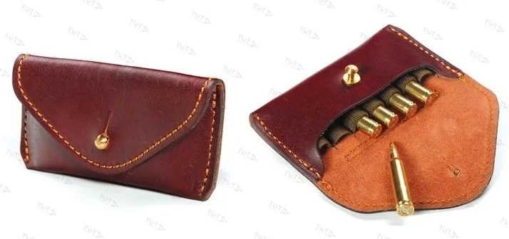 Подсумок на 7 нарезных патронов ПФ Вектор П-38-308 (кожа)