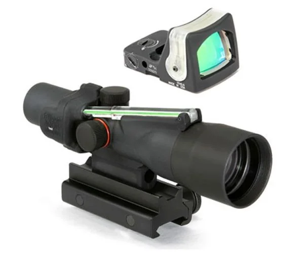Прицел TRIJICON ACOG 3x30 Scope, 9MOA RMR Sight, TA60 Mount Dual Ill. Green Chevron .223 (TA33G8-RMR