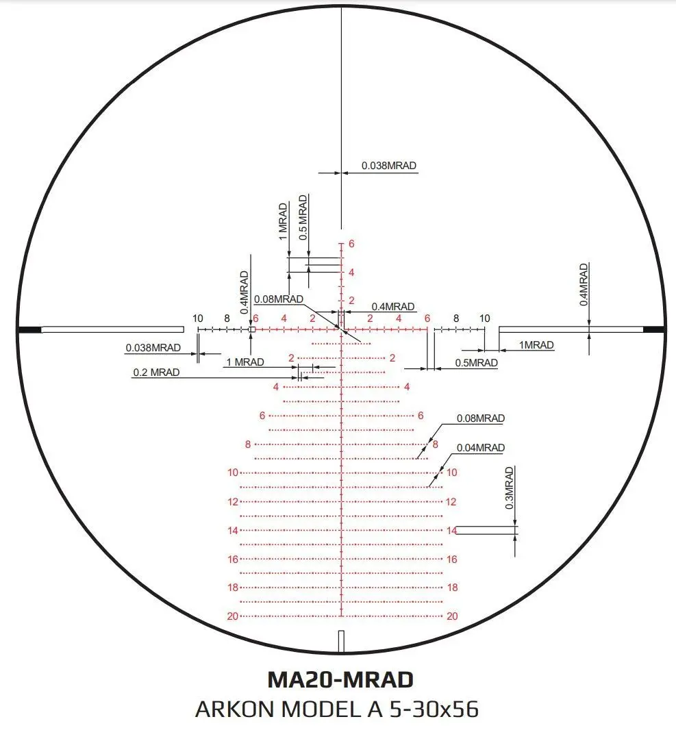 Оптический прицел ARKON Model A 5-30x56 / Аркон Модель А 5 30 56