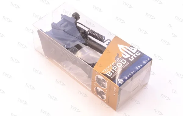 Сошки UTG для установки на оружие на антабку и Picatinny, регулируемые, высота 15 - 20 см.