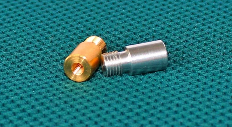 Переходник ЧИСТОGUN - латунь, папа/мама, резьба дюйм M7 на 5/16х27 к шомполам РФ и СССР, под ерши/на