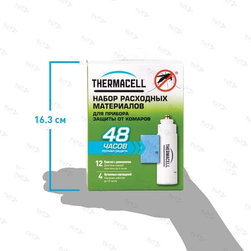 Набор запасной Thermacell (4 газовых картриджа + 12 пластин)