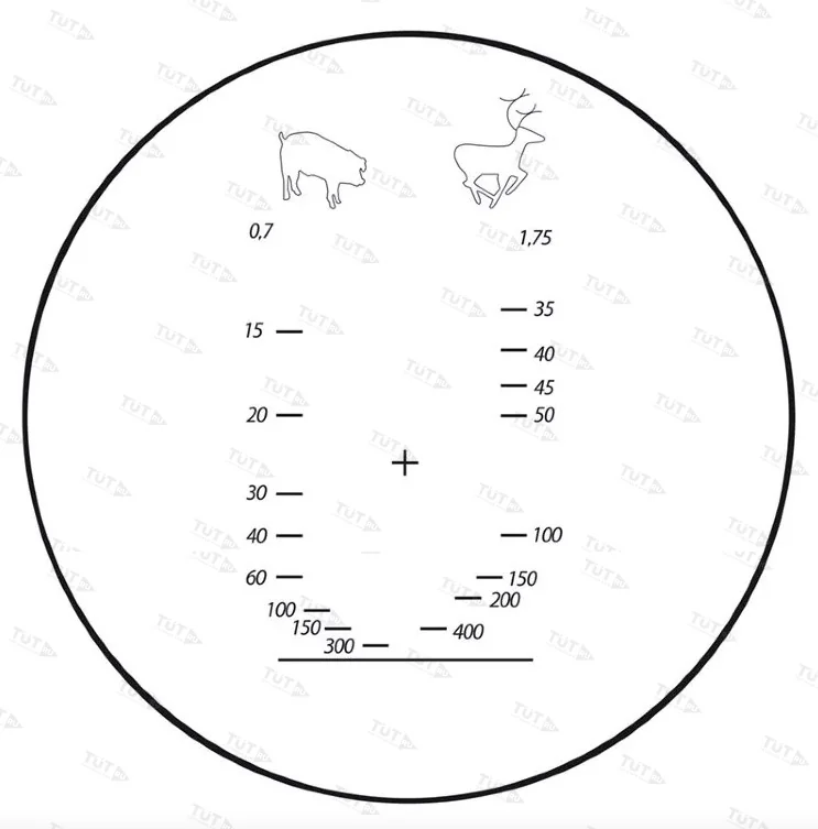 Бинокль Sturman 10x50 с сеткой зелёный