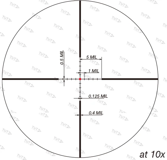 Прицел March Compact 2.5-25x52, 0.1MIL (сетка FD-2) с подсветкой