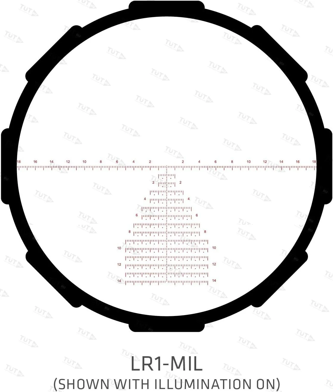Оптический прицел CRIMSON Trace Optics 4-20x50mm FFP LR1-MIL