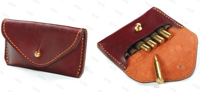 Подсумок на 7 нарезных патронов ПФ Вектор П-38-223 (кожа)