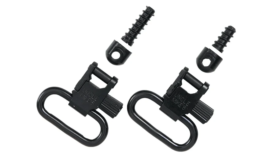 Комплект быстросъёмных антабок Uncle Mike`s для болтовых винтовок (2 шурупа) 1", ширина ремня 2,5