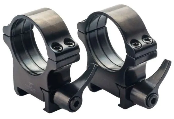Кольца Rusan быстросъемные Picatinny на 34мм H18 рычажные (050P-34-18-R)